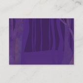 Paarse Nighttime Forest Bat Mitzvah RSVP-kaart Advieskaart (Achterkant)