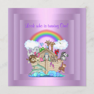 PAARSE NOAHS ARK PARTITY INVITATION KAART