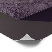 Paarse noodkaart van Minnesota Poster (Hoek)