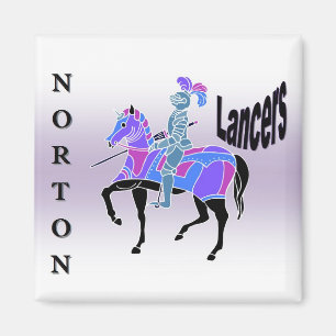 Paarse Norton Lancers Magnet Magneet
