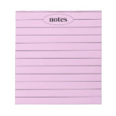 Paarse notities Slank & Modern briefpapier Notitieblok (Voorkant)