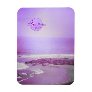 Paarse oceaan en Sky 3X4-inch fotomagneet Magneet