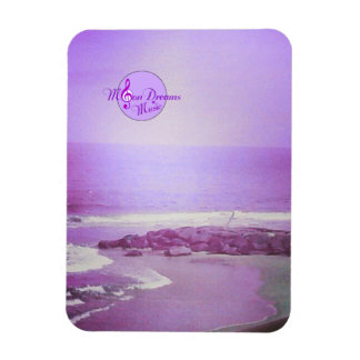Paarse oceaan en Sky 3X4-inch fotomagneet Magneet