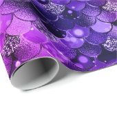 Paarse oceaanschouwen cadeaupapier (Rol Hoek)