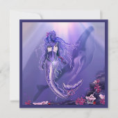 Paarse Ocean Mermaid (Voorkant)