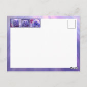 Paarse Ocean Mermaid Briefkaart (Achterkant)