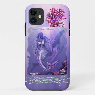 Paarse Ocean Mermaid iPhone 11 Hoesje