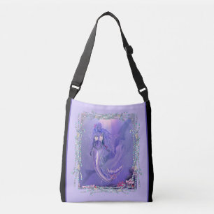 Paarse Ocean Mermaid Crossbody Bag Tas