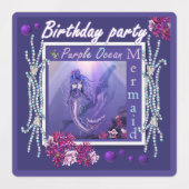 Paarse Ocean Mermaid Labels (Design 1)