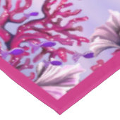 Paarse Ocean Mermaid Tafelkleed (Gekanteld)