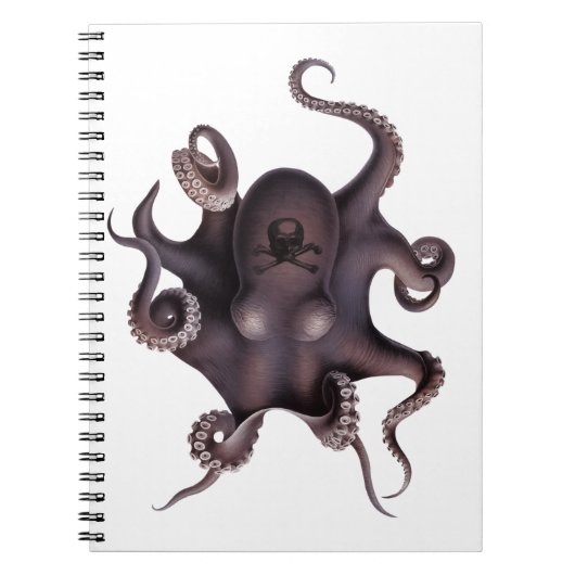 Paarse octopus notitieboek (Voorkant)
