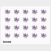 Paarse octopus Sticker (Vel)