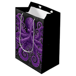 Paarse Octopus Victorian Steampunk Kraken Medium Cadeauzakje