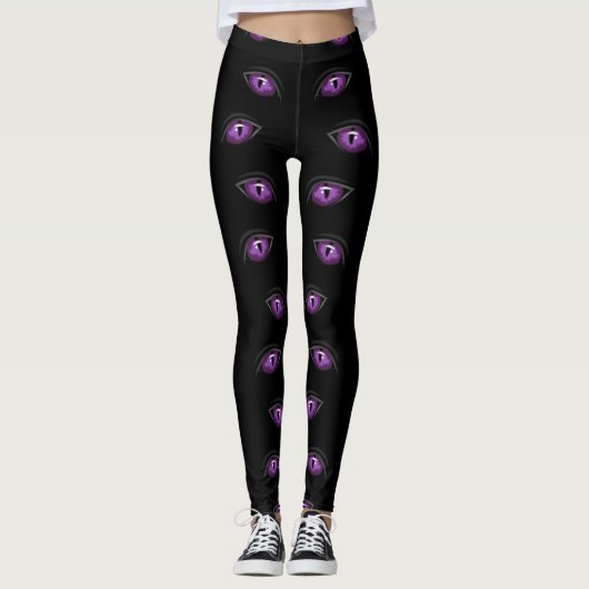 paarse ogen die Thunder_Cove beginnen Leggings (Voorkant)