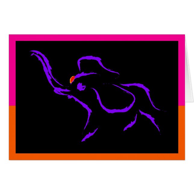 Paarse olifant (Voorkant Horizontaal)