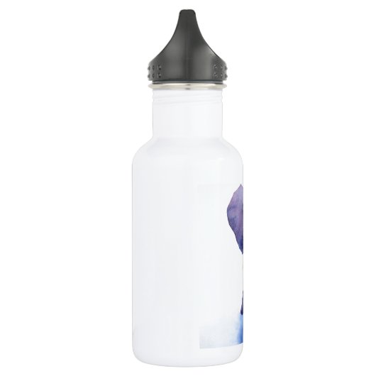 paarse olifant waterverf kunst op meerdere objecte waterfles  (Links)