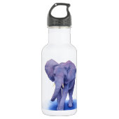 paarse olifant waterverf kunst op meerdere objecte waterfles  (Voorkant)