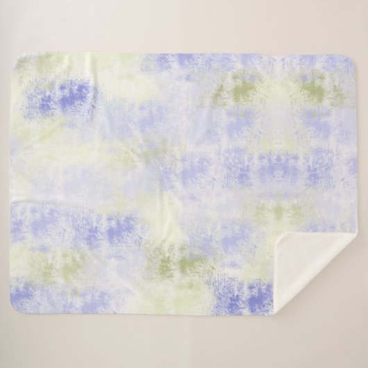 Paarse Olijf Abstract Sherpa Deken (Voorkant (horizontaal))