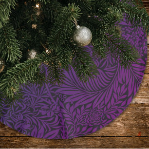 Paarse Ombre Bloemenpatroon Kerstboom Rok