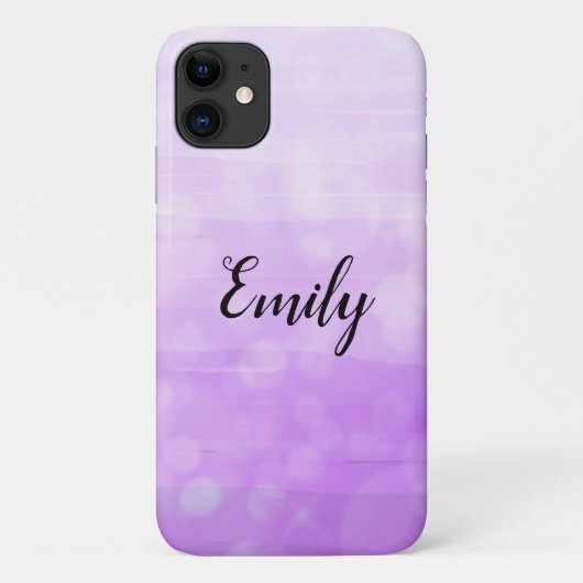 Paarse Ombre Bokeh vervaagd  naam Case-Mate iPhone Case (Achterkant)