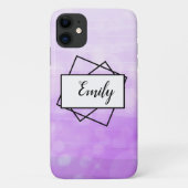 Paarse Ombre Bokeh vervaagd  naam Case-Mate iPhone Case (Achterkant)