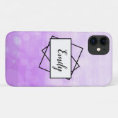 Paarse Ombre Bokeh vervaagd  naam Case-Mate iPhone Case (Achterkant (horizontaal))