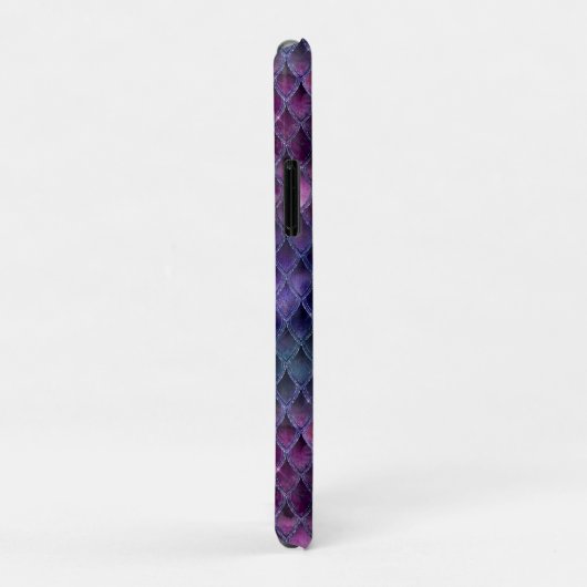 Paarse ombre- en glitterdrakenschalen schetsen Case-Mate iPhone case (Achterkant/rechts)