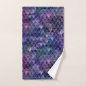 Paarse ombre- en glitterdrakenschalen schetsen handdoek (Handdoek)