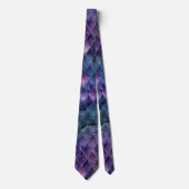 Paarse Ombre en Sparkles Dragon Scales Stropdas (Voorkant)