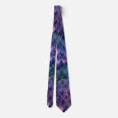 Paarse Ombre en Sparkles Dragon Scales Stropdas (Achterkant)