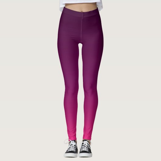 Paarse ombre leggings (Voorkant)