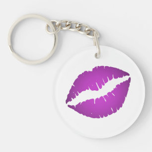  Paarse Ombre Lipstick Pout Kiss Sleutelhanger