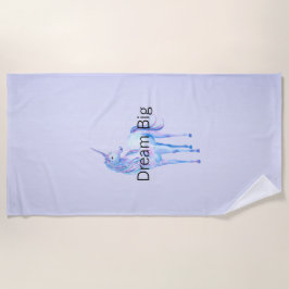 Paarse Ombre Magical Unicorn Strandlaken