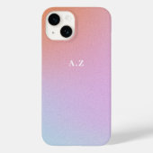 Paarse Ombre Sky gepersonaliseerd Initiaal monogra Case-Mate iPhone Case (Achterkant)