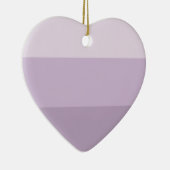 Paarse Ombre Striped Keramisch Ornament (Rechts)