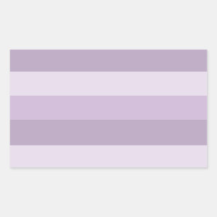Paarse Ombre Striped Rechthoekige Sticker
