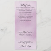 Paarse Ombre Trouwprogramma's Programma (Achterkant)