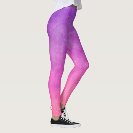 Paarse Ombre Waterverf Leggings (Rechts)