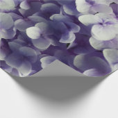 Paarse ondergrond van Hydrangea Cadeaupapier (Hoek)