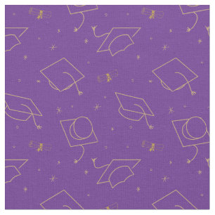 Paarse ondergrondse gradatie Cap Toss Stof