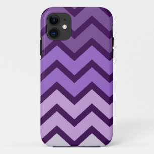 Paarse op paarse fade Chevron Style iPhone 5 hoesj 11 Hoesje