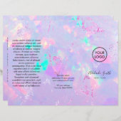 paarse opalfolder (Voorkant / Achterkant)