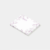 Paarse opmerkingen na het drogen post-it® notes (Schuin)