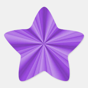 Paarse optische illusie ster sticker