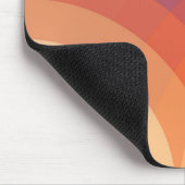 Paarse, oranje en blauwe kleurrijke pastelbogen muismat (Hoek)