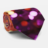 Paarse Oranje gouden glitter Stropdas (Opgerold)