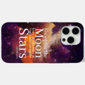Paarse Oranje Nebula Inspirerend Quote Case-Mate iPhone Case (Achterkant (horizontaal))