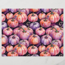 Paarse & Oranje Pumpkin Patch Pattern