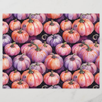 Paarse & Oranje Pumpkin Patch Pattern