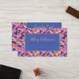 Paarse Oranje roze hond bot pet grooming service L Klantenkaartje